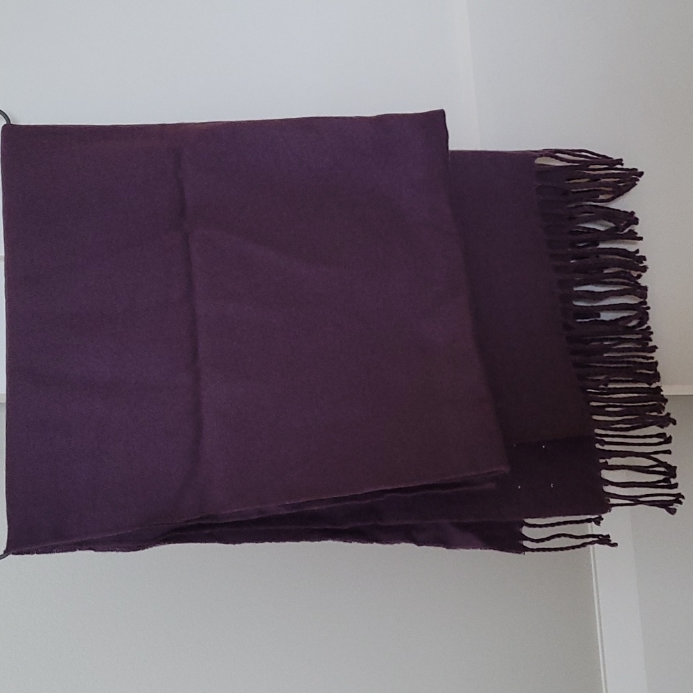 Aritzia Sunday Best Purple Maroon blanket scarf